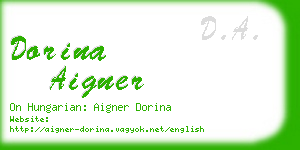 dorina aigner business card